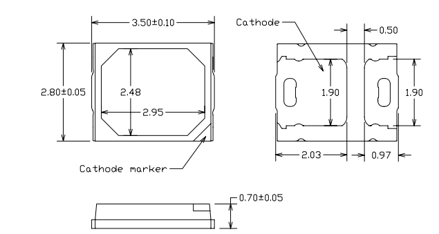 Lumileds LUXEON 2835 FreshFocus Technology™ LEDs